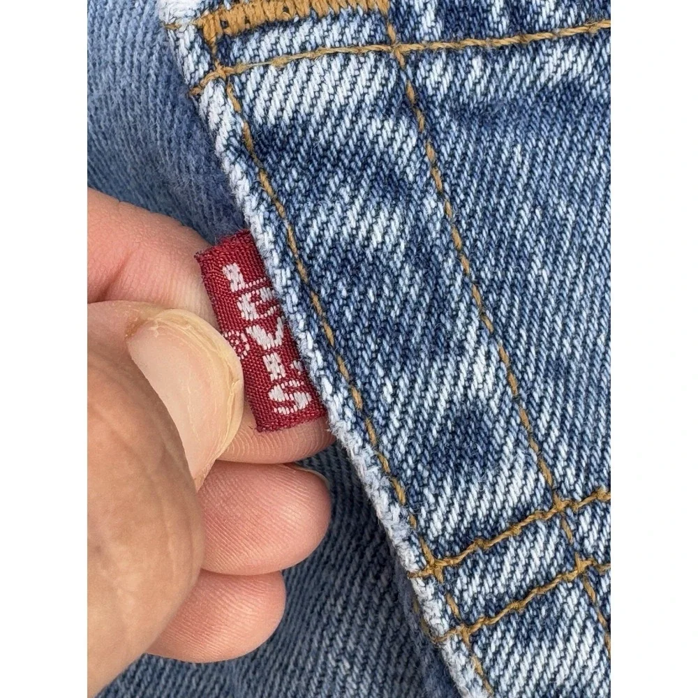 Vtg‎ 90s Levi's Jeans 501-0115 XX Button Fly USA Made Mens Size 34/32 Light Wash